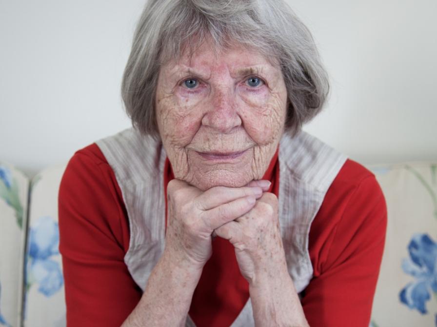 Inger Hörup - foto fra bogen 'Fortællinger fra de ældre i Køge'.