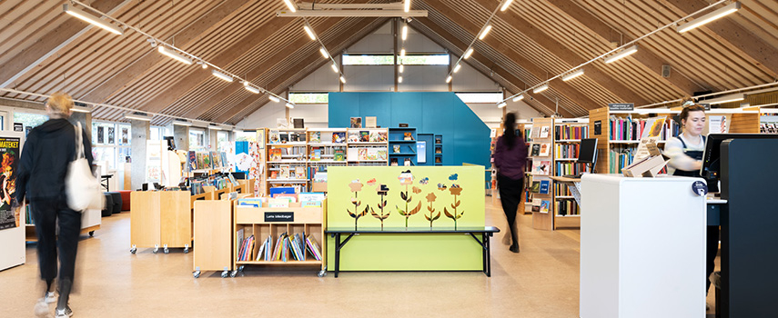 Borup Bibliotek. Foto: Trine Sand Skjøldberg